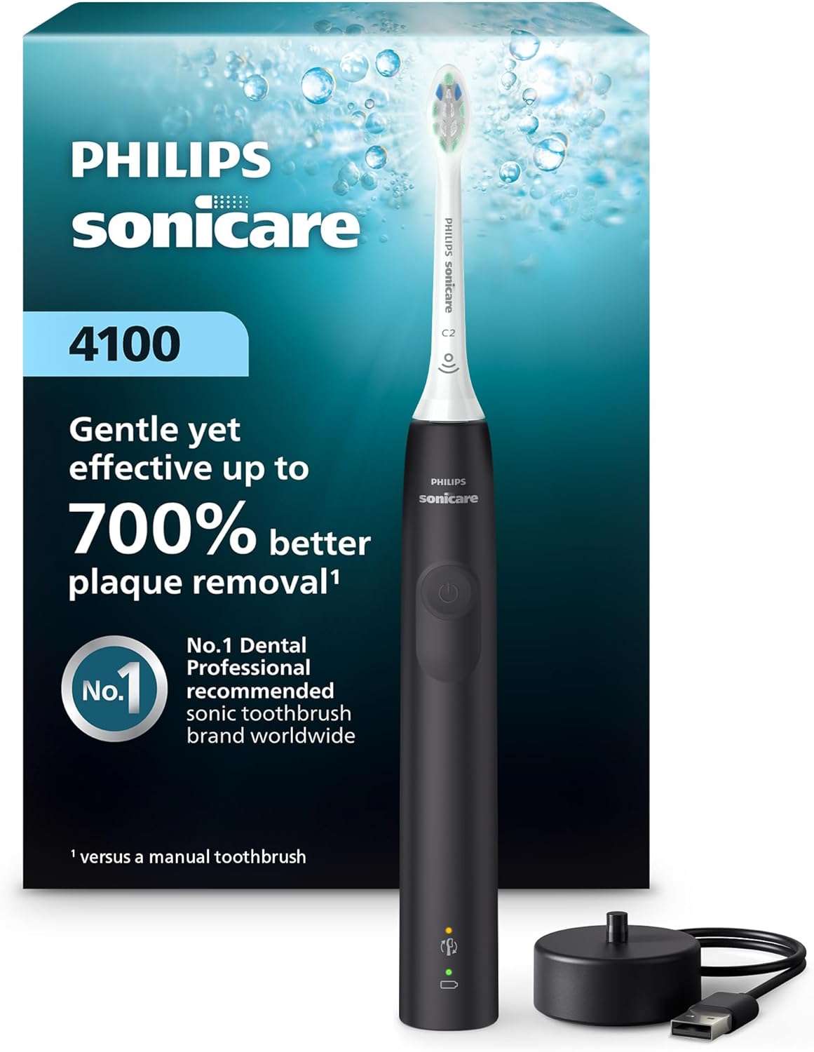 Philips Sonicare 4100 Series Electric Toothbrush Black