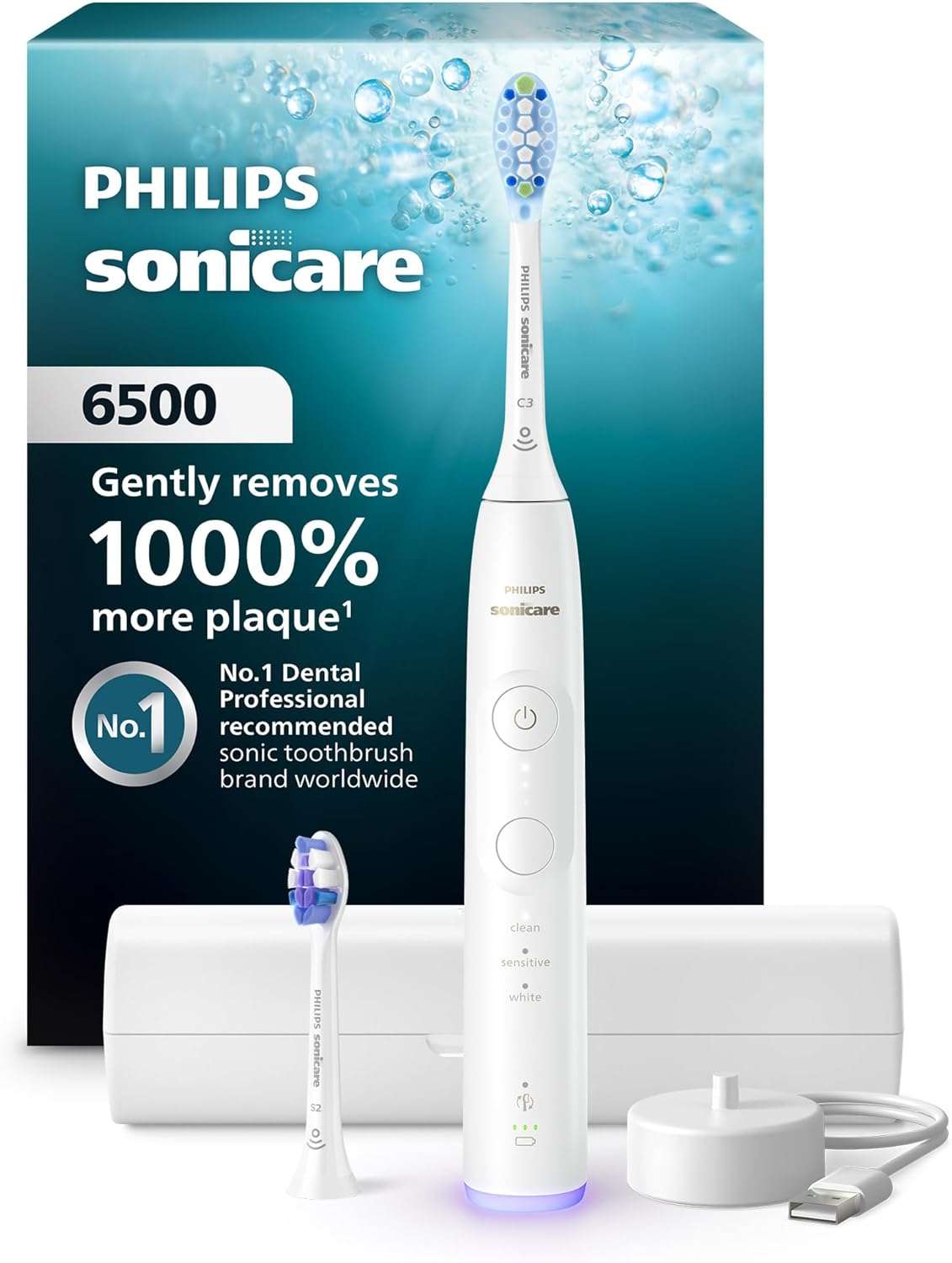 Philips Sonicare 6500 Series Electric Toothbrush White