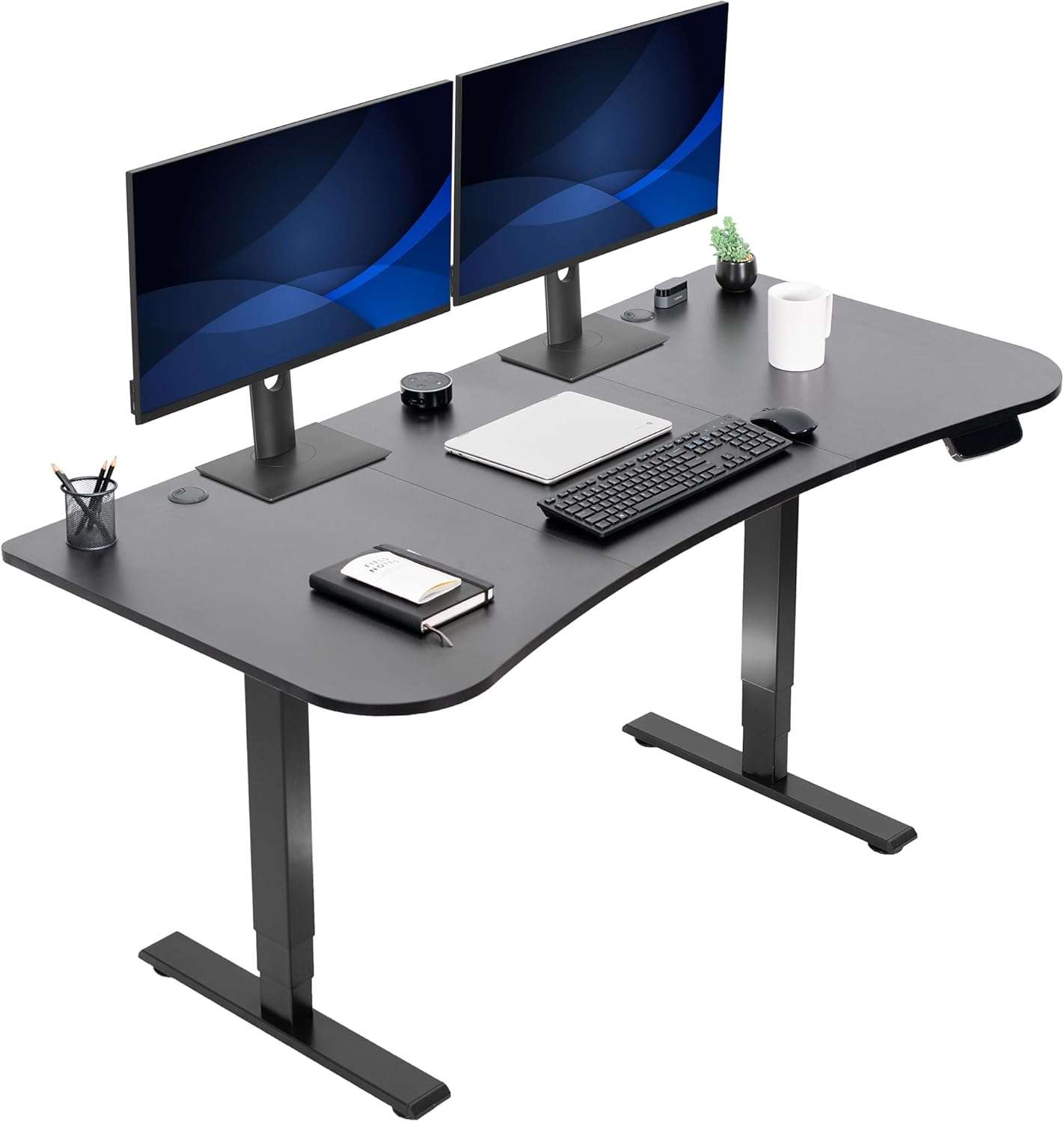 VIVO Electric 63x32 Touch Screen Standing Desk