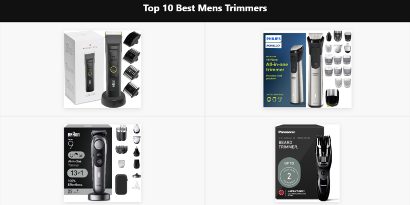 Top 10 Best Men’s Trimmers of 2026